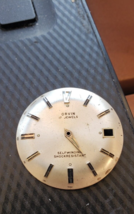 Vintage VTG 80&#39;s Men&#39;s Orvin Self Winding Watch Dial Silver w/ Black Markers 17j - £17.81 GBP