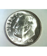1961 ROOSEVELT DIME CHOICE UNCIRCULATED CH. UNC NICE ORIGINAL COIN FAST ... - £4.68 GBP