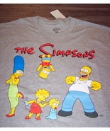 THE SIMPSONS Family T-Shirt MENS LARGE NEW 1990&#39;s Homer Bart Marge Lisa ... - £14.85 GBP