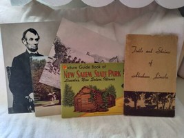 Abraham Lincoln, New Salem state park, Trails and Shrines, jumbo post cards - £39.54 GBP