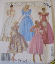 McCall&#39;s 2344 Priscilla SZ 20 Pattern 1980s Wedding Dress Bridesmaid Ball Gown - £8.29 GBP
