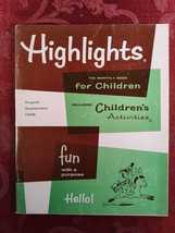 HIGHLIGHTS FOR CHILDREN Magazine August-September 1968 Activities Puzzles! - $16.20