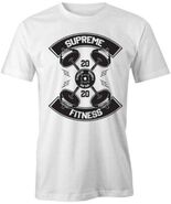 SUPREME FITNESS TShirt Tee Short-Sleeved Cotton GYM CLOTHING S1WSA145 - $17.81+