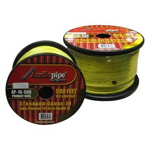 Audiopipe Primary Wire 16-Gauge 500 Foot Spool - Yellow - $76.21