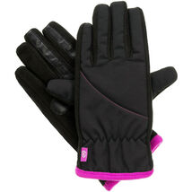 ISOTONER Black Violet Woven Fleece smarTouch THERMAflex Sport Womens Glo... - $35.18 CAD