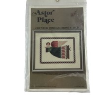 Astor Counted Cross Stitch PATTERN Green Tapestry Angel - $19.75