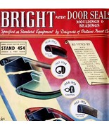 1954 Bright Mfg Door Seals Meteor Import Advertisement Autocar Automobil... - $41.01 CAD