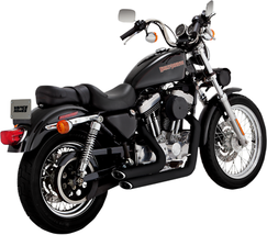 VANCE &amp; HINES Shortshots Staggered Exhaust System - Black 47223 - £462.77 GBP