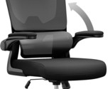 Naspaluro Ergonomic Office Chair: Headrest And Flip-Up Arms, Adjustable ... - $103.97