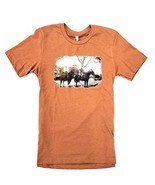 McIntire Saddlery Riding Double T-Shirt - Size Large Burnt Orange - £24.53 GBP