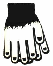 Gothic Stretch Winter Black Werewolf Monster Hands Gloves Punk Costume-Kids Size - £3.05 GBP