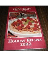 Taste of Homes Light and Tasty Holiday Recipes 2002 Book - £6.06 GBP