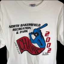 Vtg Baseball T-shirt North Bakersfield League Champs 2002 Y2K Sz M Tee Ca - £19.69 GBP