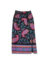 Vintage Carlisle Wool/Silk Midi Pencil Skirt Paisley boho whimsy Size 10... - $74.25