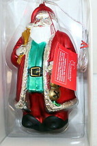 Department 56 Hand-Blown Mercury Glass 9&quot;H Santa Claus Ornament ~ New in... - £33.80 GBP