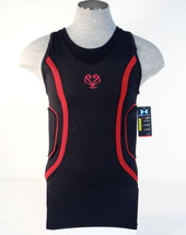 Under Armour Black &amp; Red Padded Compression Basketball Tank Men&#39;s NWT - £47.84 GBP