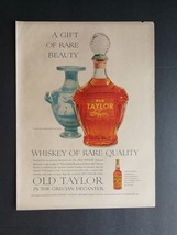 Vintage 1953 Old Taylor Bourbon Whiskey Full Page Original Ad 723 - $6.92