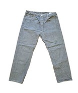 Levi’s 501 Straight Fit Jeans Mens Size 42x32 Gray Washed Button Fly - £15.53 GBP