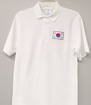 Flag of South Korea Mens Embroidered Polo Shirt XS-6XL, LT-4XLT New - £20.23 GBP+