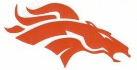 Quantity of 2 REFLECTIVE  BLACK 5 &quot; Denver Broncos Decal 1 Mirror cut - £2.78 GBP+