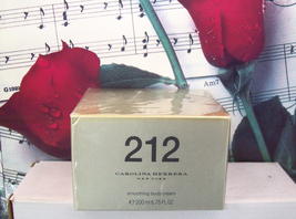 212 For Women By Carolina Herrera Smoothing Body Cream 6.75 FL. OZ. - £95.08 GBP