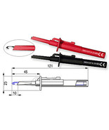 Red/Black Sprung Hook Probes for AnaTek Blue ESR Meter, - £46.02 GBP