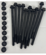 10 x Class 10.9  M10-1.50 Flange Bolt, Black Phosphate Steel 170 mm 7&quot; w... - $469.62 MXN