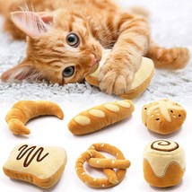 Bread Catnip Toys Kitten Interactive Toys For Cat Lover Gifts Kitty Chew Bite... - $37.99