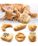 Bread Catnip Toys Kitten Interactive Toys For Cat Lover Gifts Kitty Chew... - £30.66 GBP