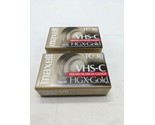 Lot Of (2) Maxell TC-30 VHS-C Premium High Grade HGX-Gold Casette Tapes ... - $19.59