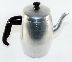 Vintage Aluminum Tea, Coffee Pot Camping, Home-Decor - £9.78 GBP