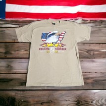 Hanes Beefy T-shirt Rolling Thunder POW-MIA Vtg 2006 NY Size L Eagle USA Khaki - $18.58