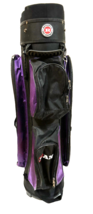 Ram Cart Golf Bag Purple &amp; Black with 6 Golf Club Dividers, Good Conditi... - $57.41