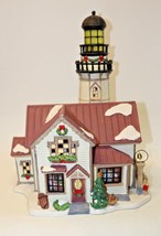 Santa&#39;s Workbench Freedom&#39;s Choice Lighthouse Christmas Village NO LIGHT ISSUES - £11.73 GBP