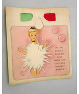 Vintage Hallmark Get Well Pop Up Greeting Card 3D Bubble Dancer girl - $495.02 MXN
