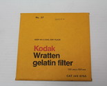 Kodak 149 8765  Wratten Filter 125MM 5&quot; SQ Gel Filter No. 57 Green 149-8... - £35.19 GBP