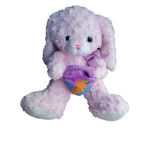 Hug Fun Plush Easter Rabbit 14 Inch Pink Floppy Ear Bunny Stuffed Animal... - $19.68