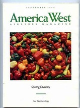 America West Airlines Magazine September 1989 Sowing Diversity - £10.90 GBP