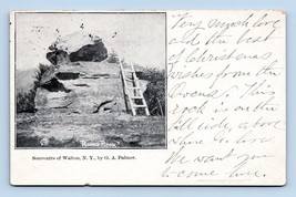 Dipinta Rock Walton New York Ny 1904 Pmc Udb Cartolina N7 - £5.69 GBP