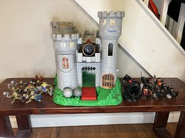 Fisher Price Great Adventures Toy Toys CASTLE Knights Canons Lot Vintage 90s - £155.69 GBP