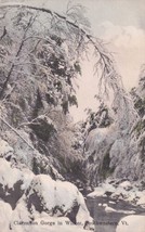 Clarendon Gorge in Winter Southwestern Vermont VT Postcard C07 - £2.35 GBP