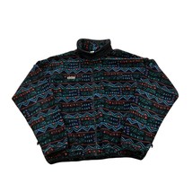 Vintage 1990&#39;s Columbia Aztec Full Zip Fleece Jacket Made in USA Men&#39;s XL - £62.84 GBP