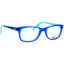 Nike Kids&#39; Eyeglasses 5509 450 Blue Square Frame 46[]17 130 - £77.22 GBP