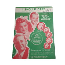 I Should Care Vintage Sheet Music Piano Voice Easy Listening Thrill Of A Romance - £11.18 GBP