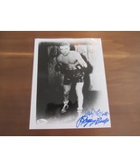 JAKE LAMOTTA &quot;RAGING BULL&quot; HOF BOXING SIGNED AUTO B&amp;W 8X10 PHOTO JSA AUT... - €102,68 EUR