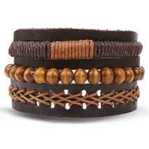 IFMIA Vintage Multilayers Beads Wrap Bracelet for Men 2019 New Trendy Ch... - $11.97