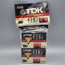 TDK 2 Pack E-HG TC-30 VHS-C Extra High Grade Camcorder Blank Tapes, NEW - $112.98 MXN