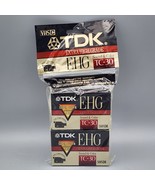 TDK 2 Pack E-HG TC-30 VHS-C Extra High Grade Camcorder Blank Tapes, NEW - $112.28 MXN