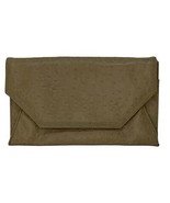 Bueno Tan Textured Clutch Womens Purse Snap Closure Vintage  - $178.95 MXN