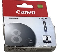 Canon CLI-8BK Black Ink Cartridge ChromaLife 100 Sealed - £10.83 GBP